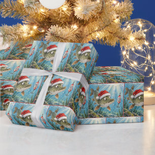 Papel De Presente Lúcio do Norte com Chapéu de Papai Noel