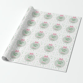 Papel De Presente Lucky One St Patrick Girl Birthday