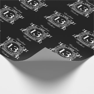 Papel De Presente lugar de aniversário de casamento de 13