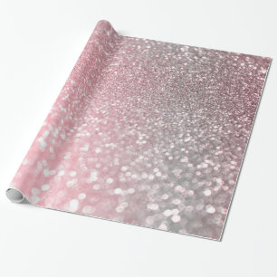 Papel De Presente Luminosa de luxo rosa-Dourada com tendência de ros