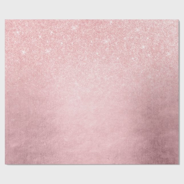 Papel De Presente Luminosa rosa-rosa-rosa com gradiente cinza elegan (Aberto)