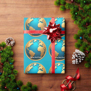 Papel De Presente "Luminosa Terra Elegância"