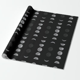 Papel De Presente Lunar Moon Fases Celestiais
