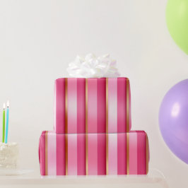 Papel De Presente Lustrous Elegance Berry Pink e Dourado Strike
