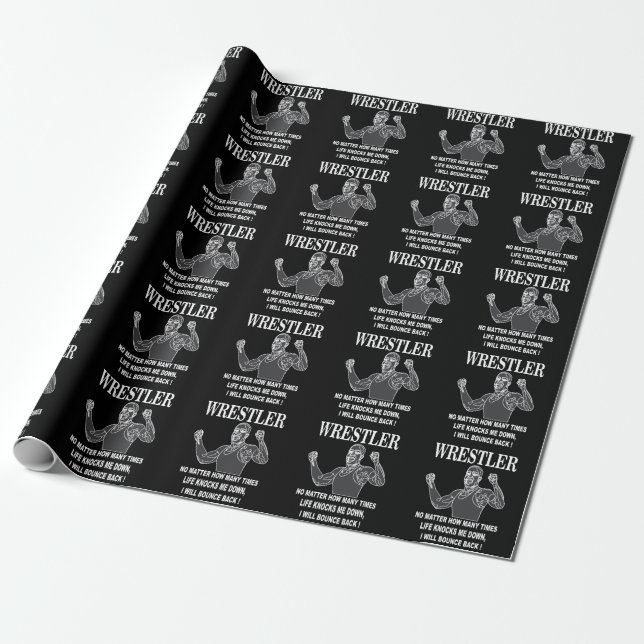 Papel De Presente Luta Livre Inspiradora (Desenrolado)