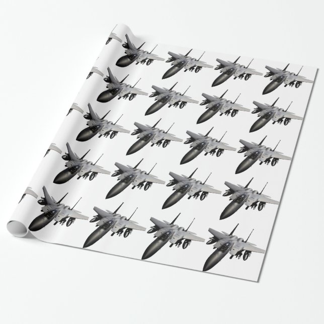 Papel De Presente Lutador de jato de F-15 Eagle (Desenrolado)
