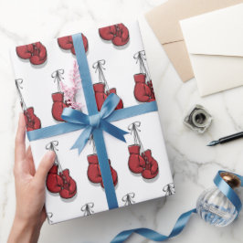 Papel De Presente Luvas de Boxe