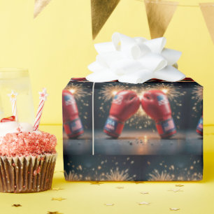 Papel De Presente Luvas Red Boxing para o aniversário de 250 anos no