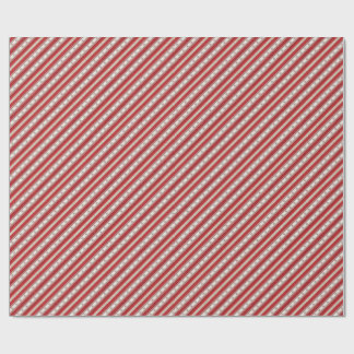 Papel De Presente Luxury Candy Cane Stripe Christmas Wrapping Paper