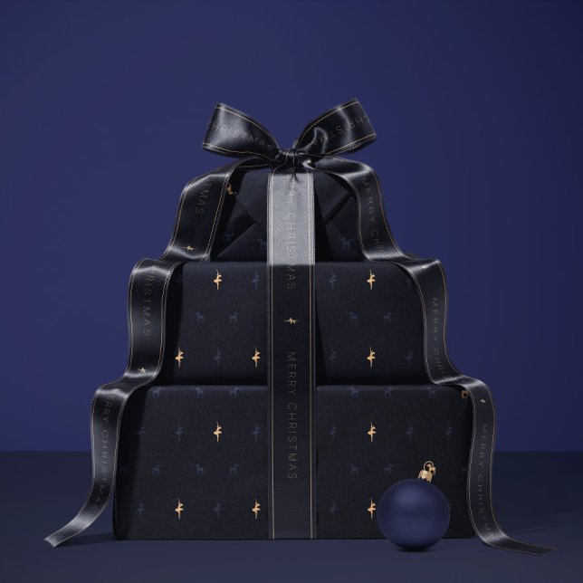 Papel De Presente Luxury navy blue wrapping paper (Criador carregado)