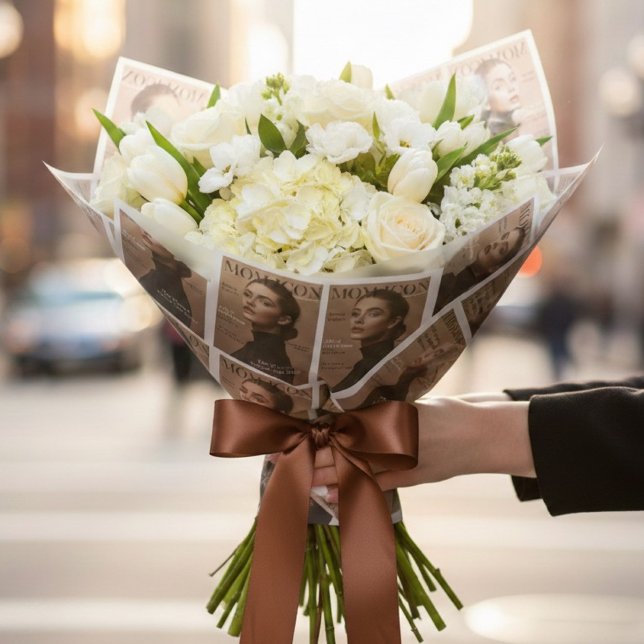 Papel De Presente Luxury Personalized Mom Photo Custom  (Criador carregado)