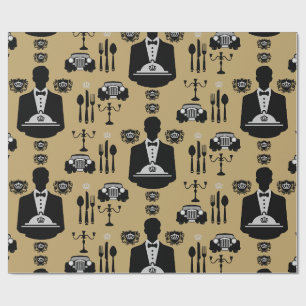 Papel De Presente Luxury Posh Elegante Gift