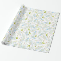 Luz elegante - teste padrão floral azul