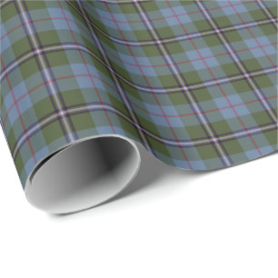 Papel De Presente Luz real do Tartan de Deeside Scotland - xadrez