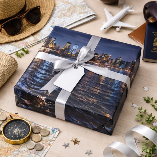 Papel De Presente Luzes cintilantes de Manhattan (Criador carregado)