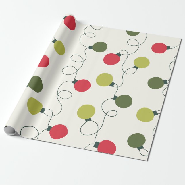 Papel De Presente Luzes de Natal (Desenrolado)