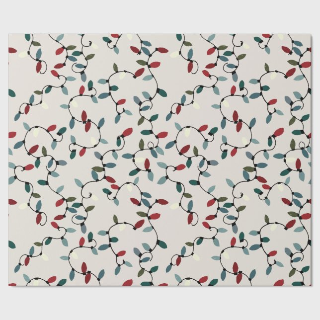 Papel De Presente Luzes de Natal (Barra)
