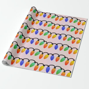 Papel De Presente Luzes de Natal