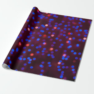 Papel De Presente Luzes de natal brilhantes. Folheto