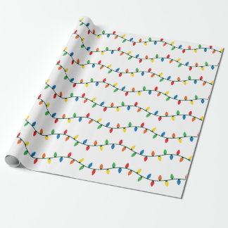 Papel De Presente Luzes de Natal do Twinkling