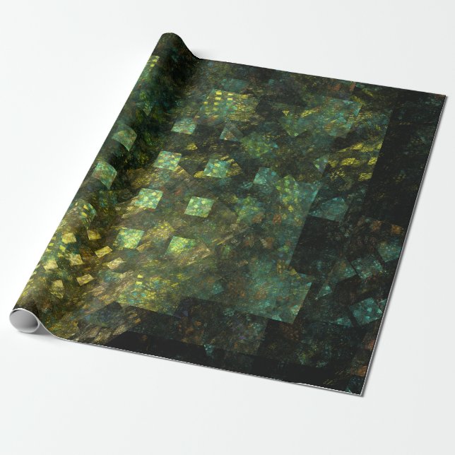 Papel De Presente Luzes na Abstrato Art da cidade (Desenrolado)