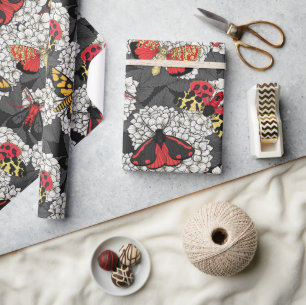 Papel De Presente Luzes sobre hidrangea branca