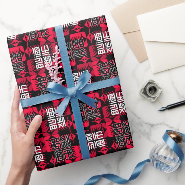 Papel De Presente LXHX.w Preto BG (Presentear)