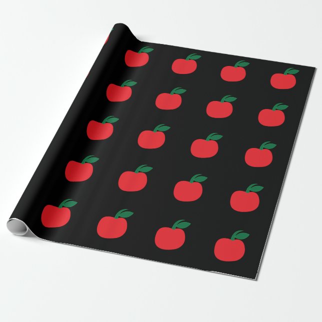 Papel De Presente Maçã Fruta Maçã (Desenrolado)