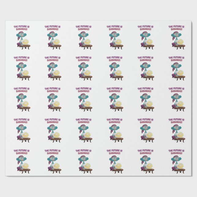 Papel De Presente Macaco adivinho (Aberto)