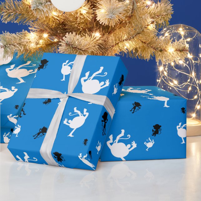 Papel De Presente Macaco Engraçado (Feriados)