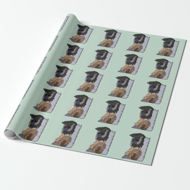 Papel De Presente Macaco-prego  (Desenrolado)