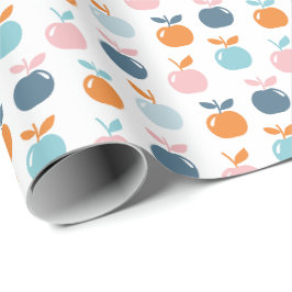 Papel De Presente Maçãs Cuecas em branco