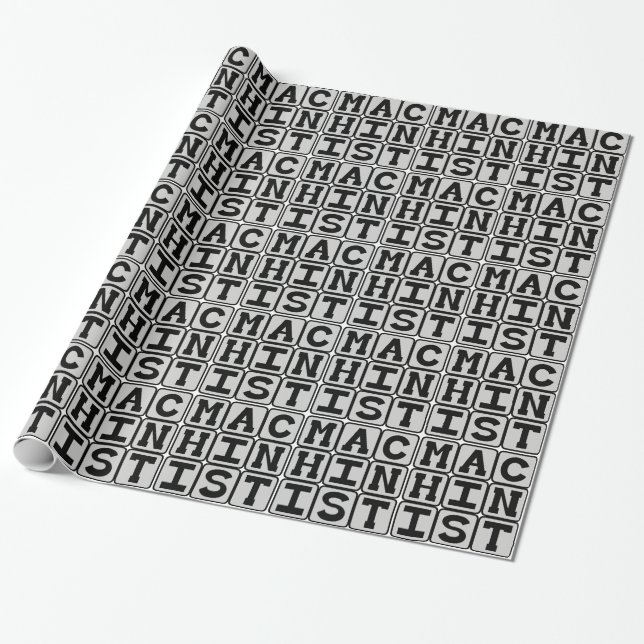 Papel De Presente Machinista, Operador de Máquina (Desenrolado)