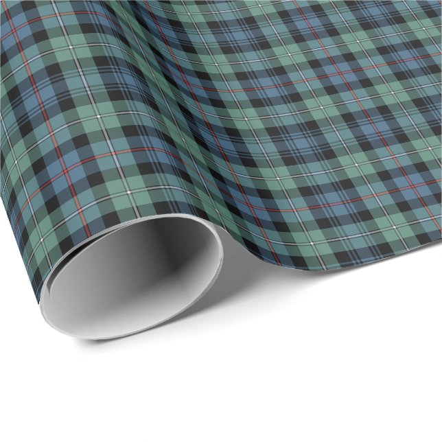 Papel De Presente Mackenzie Clan Ancient Tartan (Ponta do rolo)