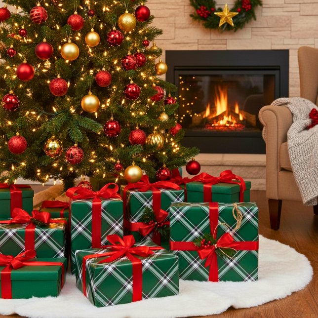 Papel De Presente MacLean Tartan (MacLean Hunting Tartan Wrapping Paper)