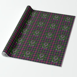 Papel De Presente MacLennan Scottish Clan Tartan & Crest