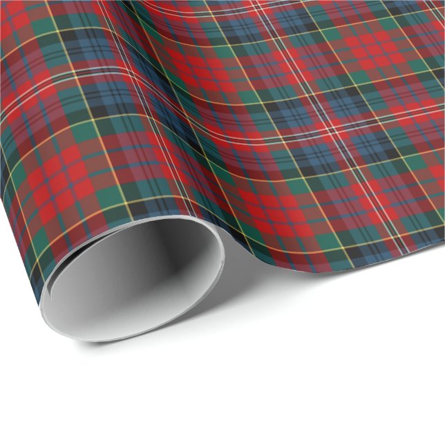 Papel De Presente MacPherson Clan Tartan (Ponta do rolo)