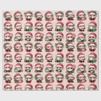 Papel De Presente Mad Santa (Pink)