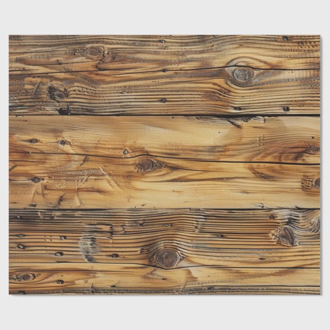 Papel De Presente Madeira (Aberto)