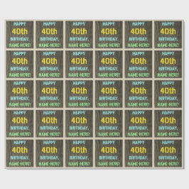 Papel De Presente Madeira Falsa, Exame De Texto Pintado, aniversário