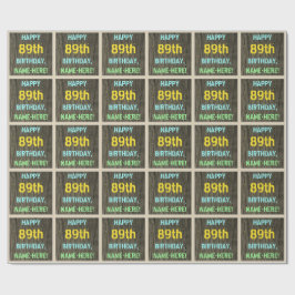 Papel De Presente Madeira Falsa, Olhar para Texto Pintado, 89º Anive