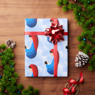 Papel De Presente Madonna e Criança