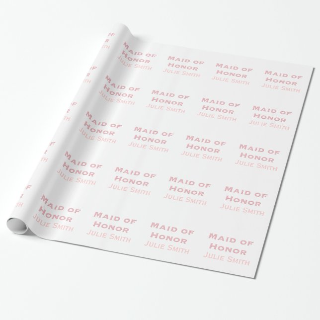 Papel De Presente Madrinha de casamento (Desenrolado)