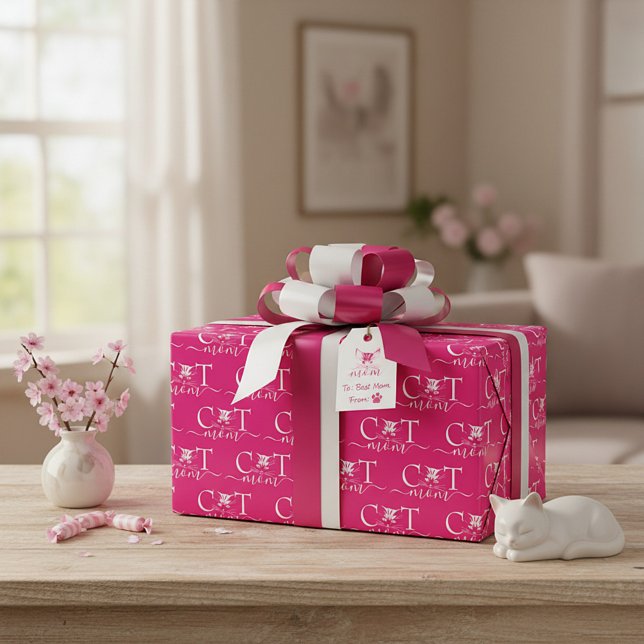 Papel De Presente Mãe de gato  (Criador carregado)