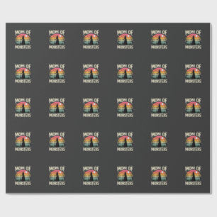 Papel De Presente Mãe de Monstros da Bruxaria do Pôr do Sol de Hallo