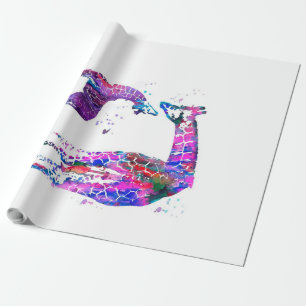 Papel De Presente Mãe E Filha Girafa Presente, Presente De Sobreviv