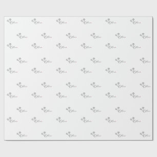 Papel De Presente Mãe Floral Elegante Minimalista