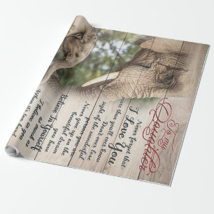 Papel De Presente Mãe Para A Minha Carta De Filha, Presente De Aniv