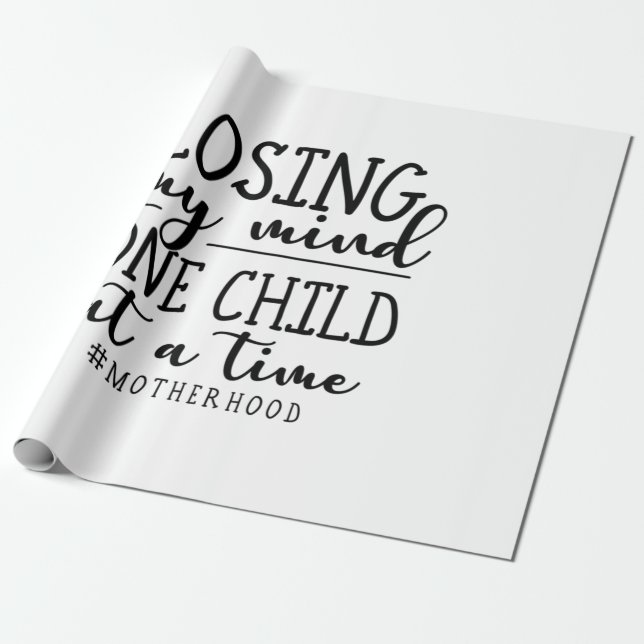 Papel De Presente Mãe Uma Criança De Cada Vez (Desenrolado)