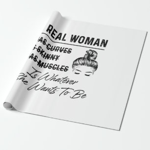 Papel De Presente Mãe Uma Mulher Real Aniversário